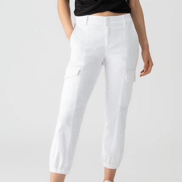 Sanctuary Pants - Sanctuary Rebel Cargo Pants White NEW w Tags Women's Size 32 / 12
